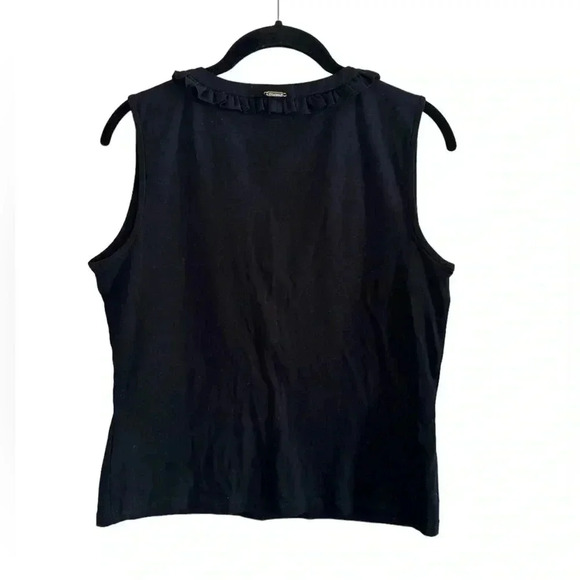 St. John Sport by Marie Gray black sleeveless top P - Picture 5 of 10